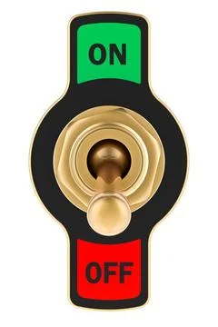 Toggle Switch, OFF. 3D rendering Toggle Switch, OFF. 3D rendering isolated... Stock Photos