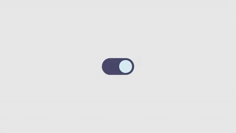 Toggle switch activation flat UI overlay element animation Stock Footage 336186887
