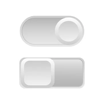 Toggle switch. On and Off. On white background. Vector illustration. Stock Illustration