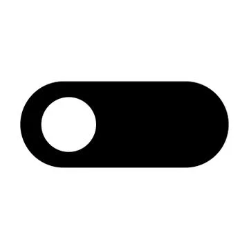 Toggle switch black color icon . 스톡 일러스트