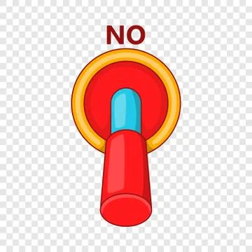Toggle switch button in the disagree position icon イラスト素材