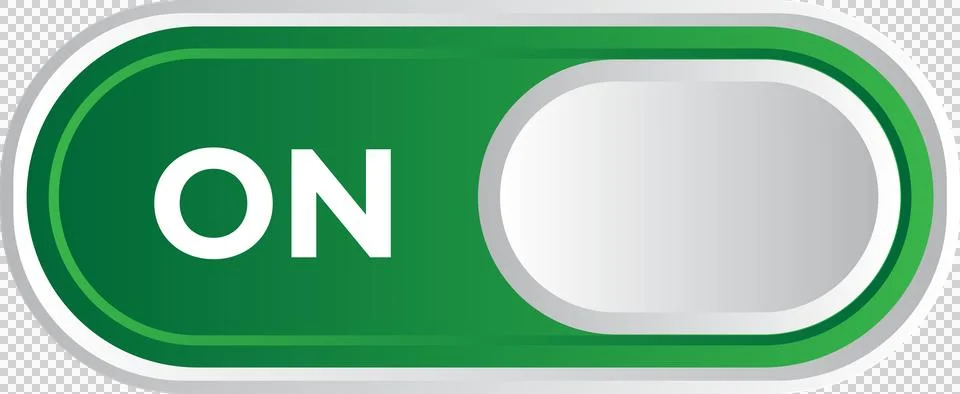 On Toggle Switch Button Icon Illustrazione stock