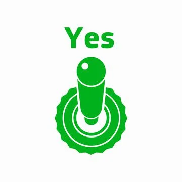 Toggle switch button icon, simple style Stock Illustration