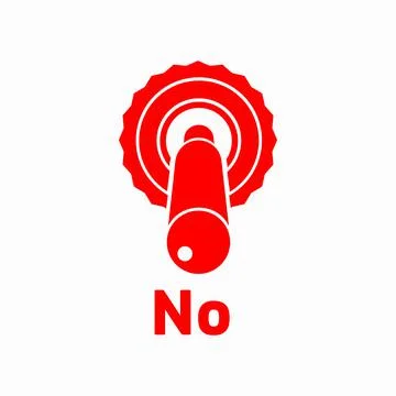 Toggle switch button icon, simple style Stock Illustration