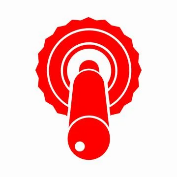 Toggle switch button icon, simple style Stock Illustration