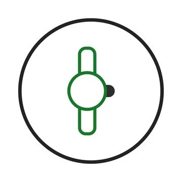 Toggle switch concept in a circle indicating settings or an on and off stat.. 库存插图