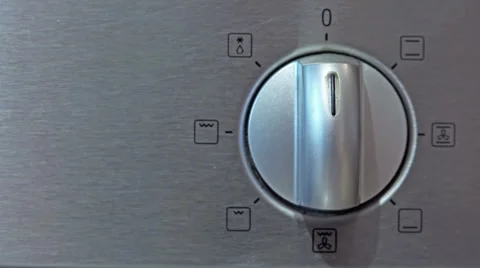 Toggle Switch of Cooker Oven HD Stock-Footage 45292864