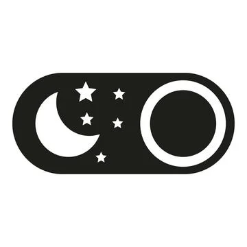 Toggle switch for dark mode and light mode Illustrazione stock