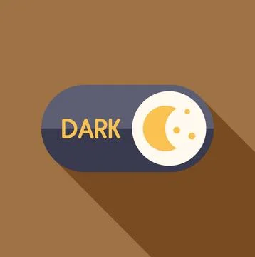 Toggle switch enabling dark mode interface experience 스톡 일러스트