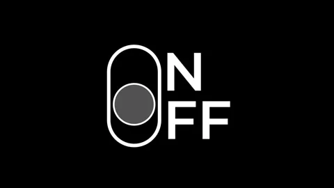 On Off Toggle Switch Stock Footage 340305874