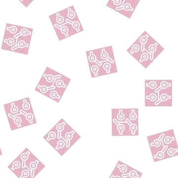 Toggle switch glyph vector seamless pattern Stock Illustration