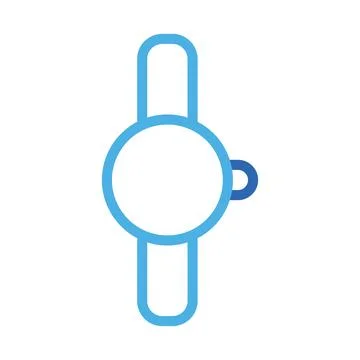 Toggle switch icon in blue outline style. Concept of settings, control, and.. Illustrazione stock