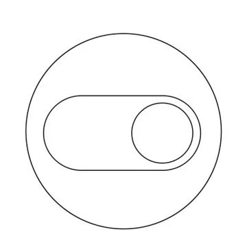 Toggle switch icon Illustrazione stock