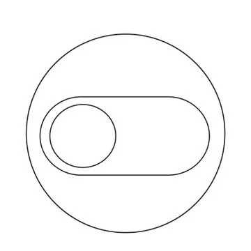 Toggle switch icon 库存插图