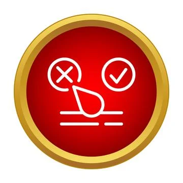 Toggle switch icon showing choice between options Illustrazione stock