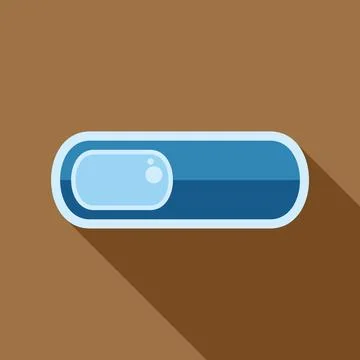 Toggle switch icon showing on state Illustrazione stock