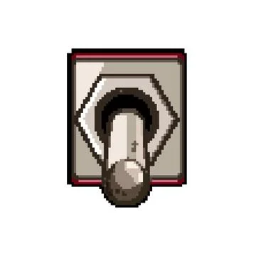 Toggle switch in off position illustration 스톡 일러스트