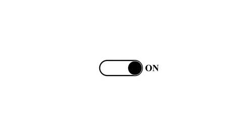 Toggle Switch Off State UI Design Stock Footage 332468398