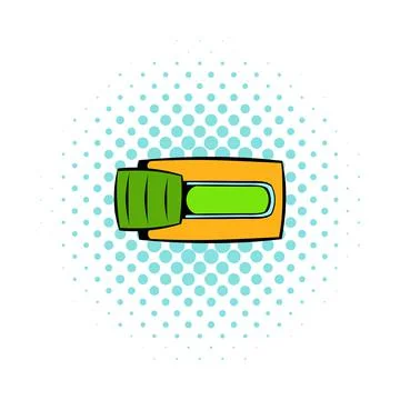 Toggle switch in Yes position icon, comics style Stock-Illustration