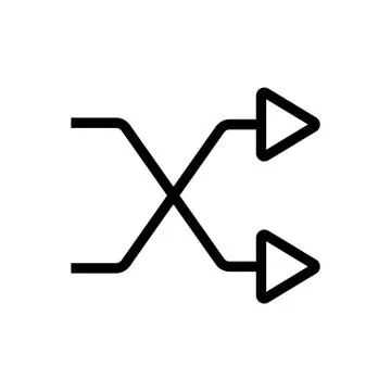 Toggle thin line icon Stock Illustration