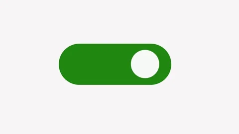 ON OFF toggles switch button animated. slider power button. Stock Footage 298875266