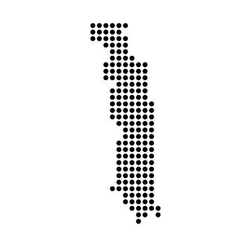 Togo dotted vector map Stockillustratie