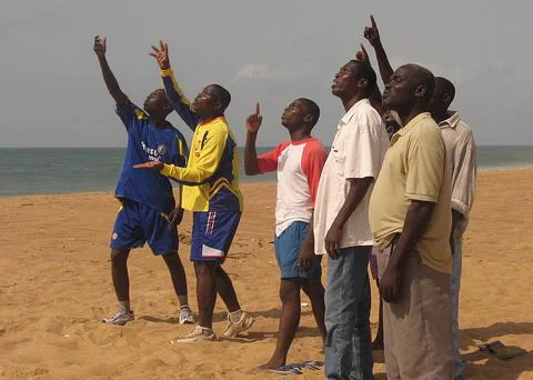 Togo Eclipse of the Sun - Mar 2006 Foto stock