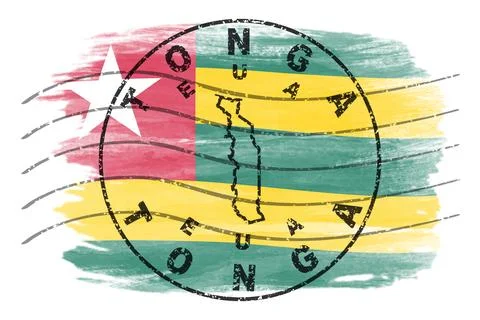 Togo Eua Seal Map Design Stock Photos