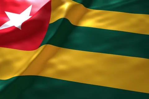 Togo flag background 스톡 일러스트
