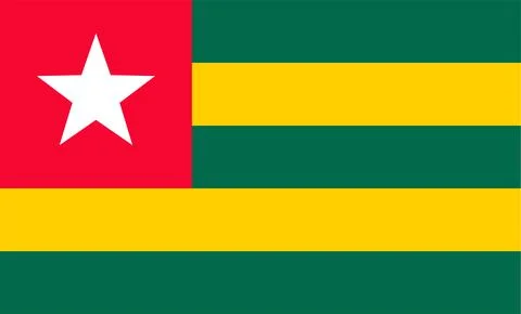 Togo Flag Design Stock Illustration