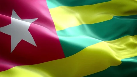 Togo Flag Stock Footage 116403989
