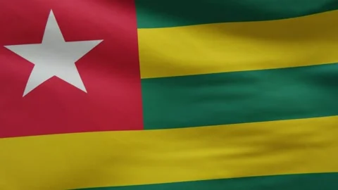 Togo Flag Stock Footage 139018584