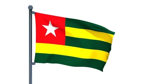 Togo Flag Stock Footage 150205546