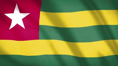 Togo Flag  Stock Footage 188173864