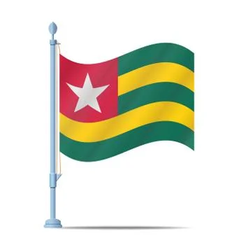 Togo flag Stock Illustration