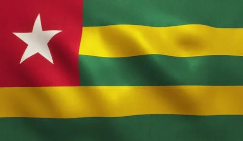 Togo Flag Stock Illustration