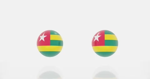 Togo flag symbol Stock Footage 195214147