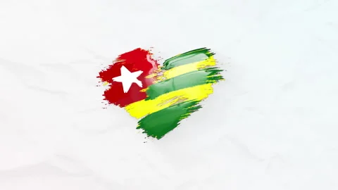 Togo grunge flag Stock Footage 196560686