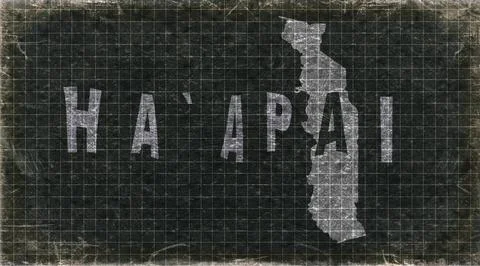 Togo Haapai Typography Map Stock Photos