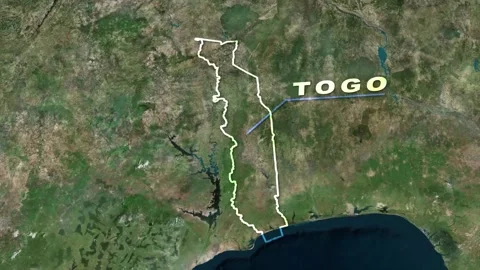 Togo Map Animation Stock Footage 273879753