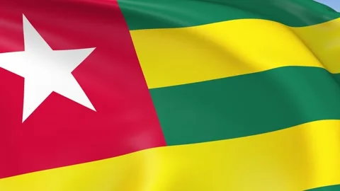 Togo Waving Flag Background Loop Stock Footage 317845454