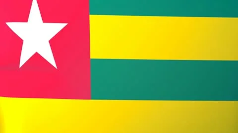 Togo Waving Flag Stock Footage 10762703