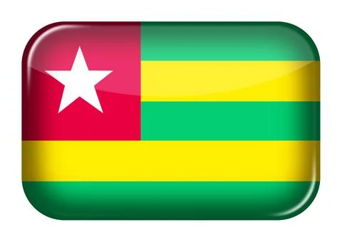 Togo web icon rectangle button 스톡 일러스트