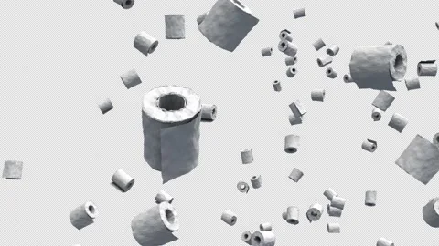 Toiler Paper Stock Footage 168743890