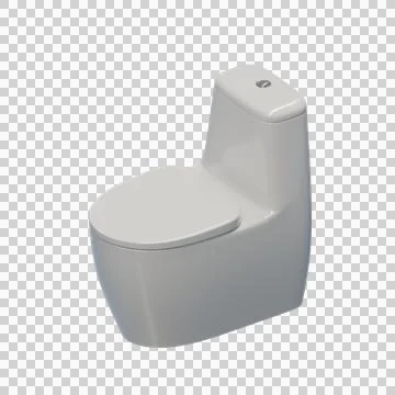 Toilet 3D Design  Element Stock Illustration