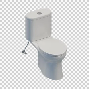 Toilet 3D Design  Element Stock Illustration