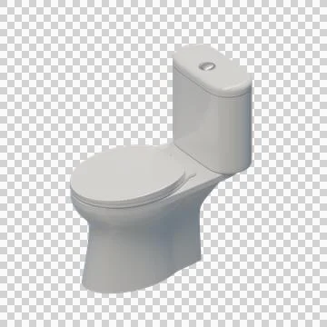 Toilet 3D Design  Element Stock Illustration