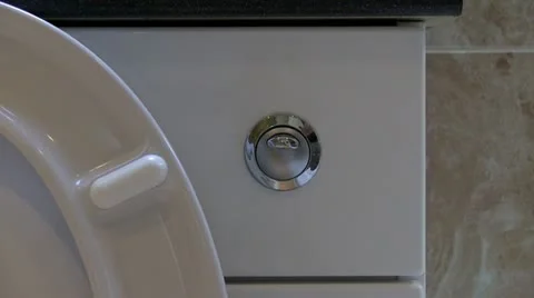 Toilet being flushed Stock Footage 11134422