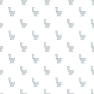Toilet bowl pattern creating bathroom hygiene background concept Illustrazione stock
