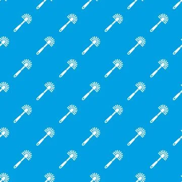 Toilet brush pattern vector seamless blue Illustrazione stock